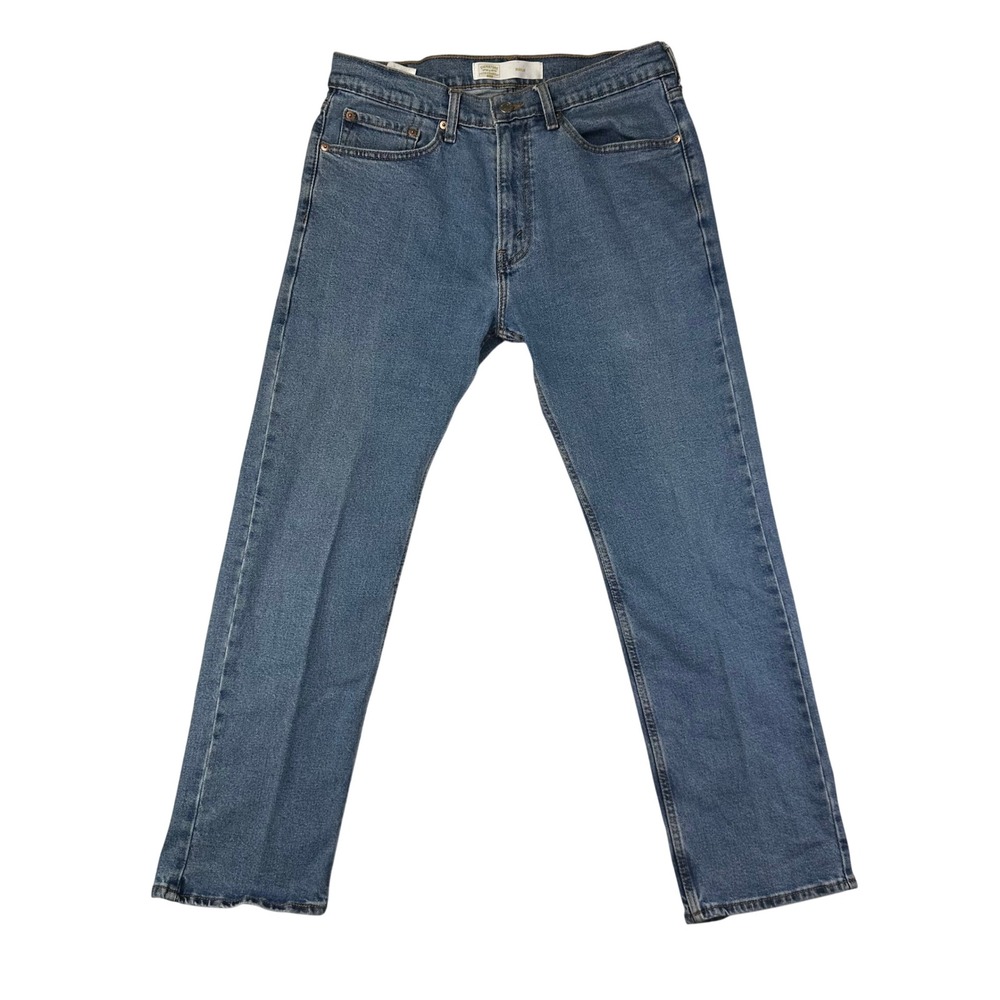 Signature Levi Strauss Jeans Mens Regular Fit 34x30 Blue Straight Denim Cotton